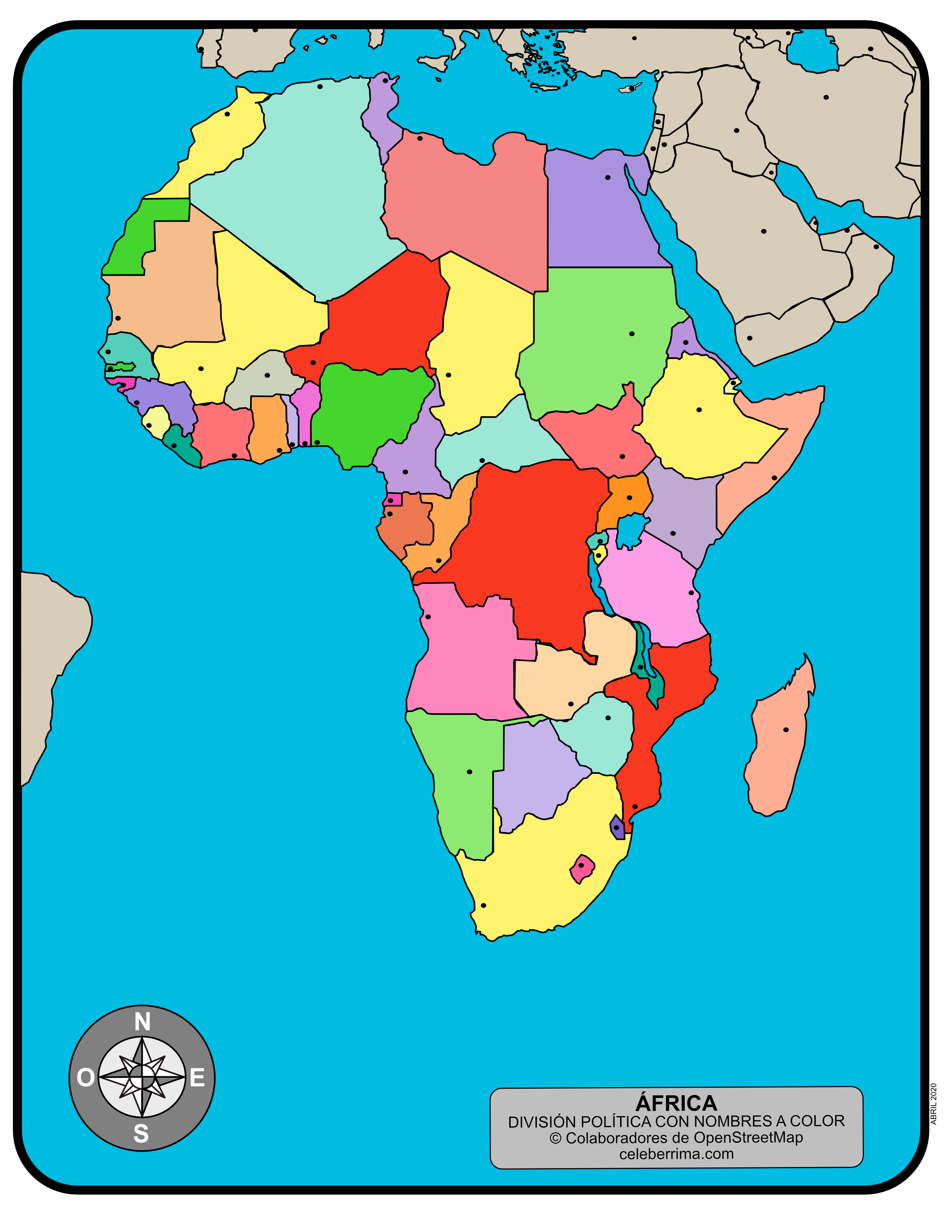 Miniatura Campo Corbata Mapa Geografica De Africa Pestaña Problema Bomba 8007
