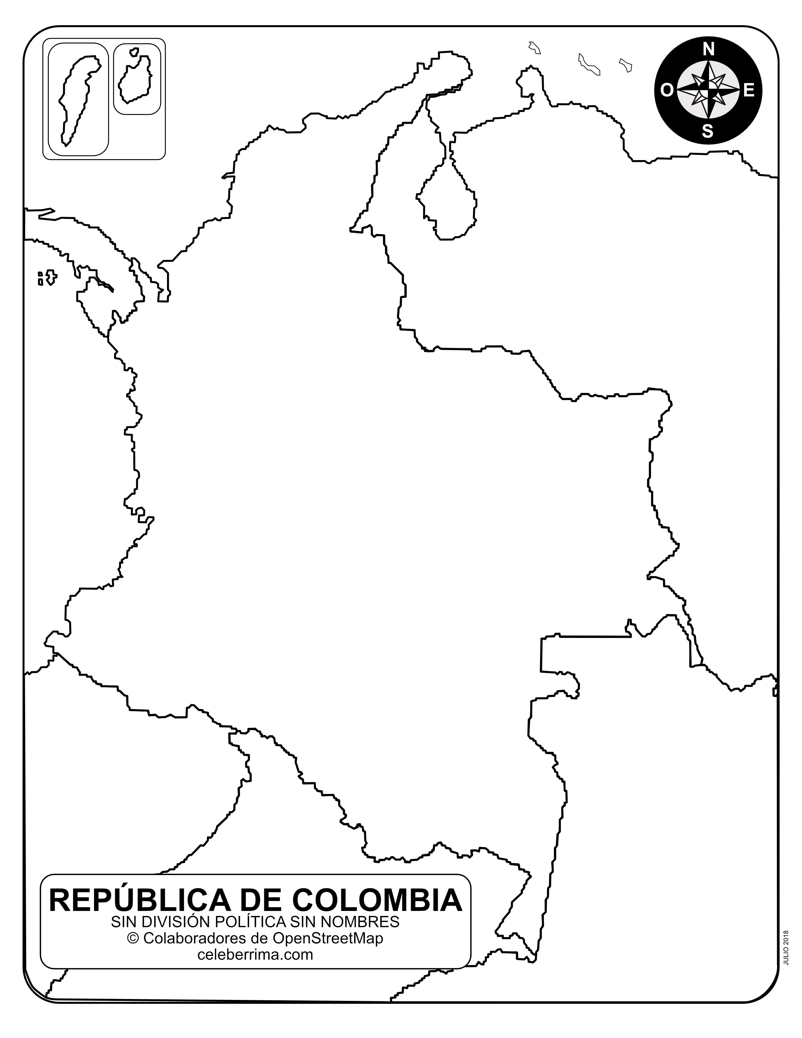 Mapa De Colombia Para Colorear Sketch Coloring Page Sexiz Pix